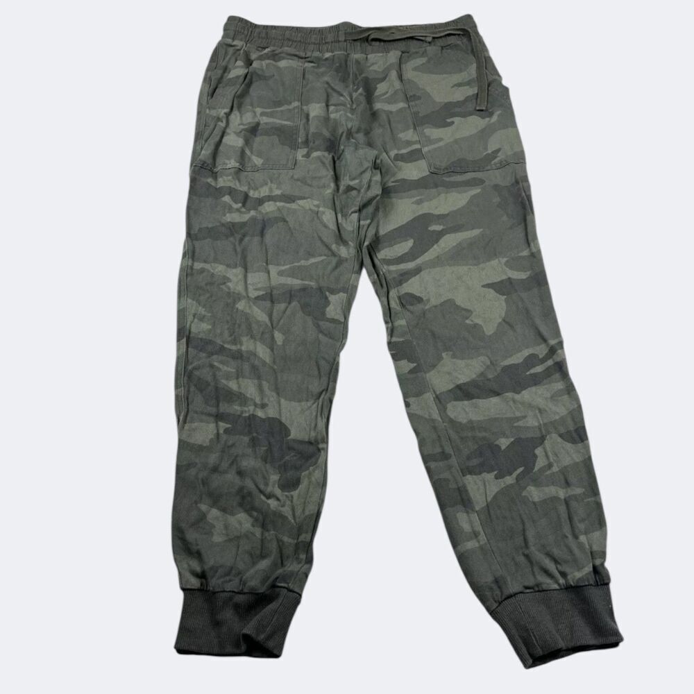 Splendid Womens Camo Jogger Pants Small Drawstring Soft Knit High Rise Lounge